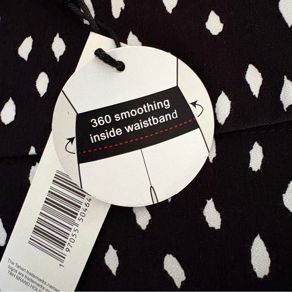 T Tahari Black Shorts with White Spot Print - Picture 8 of 12